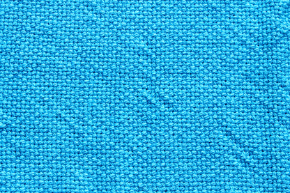 Cotton placemat, blue, handmade, natural fibres, washer and dryer safe, made in Canada